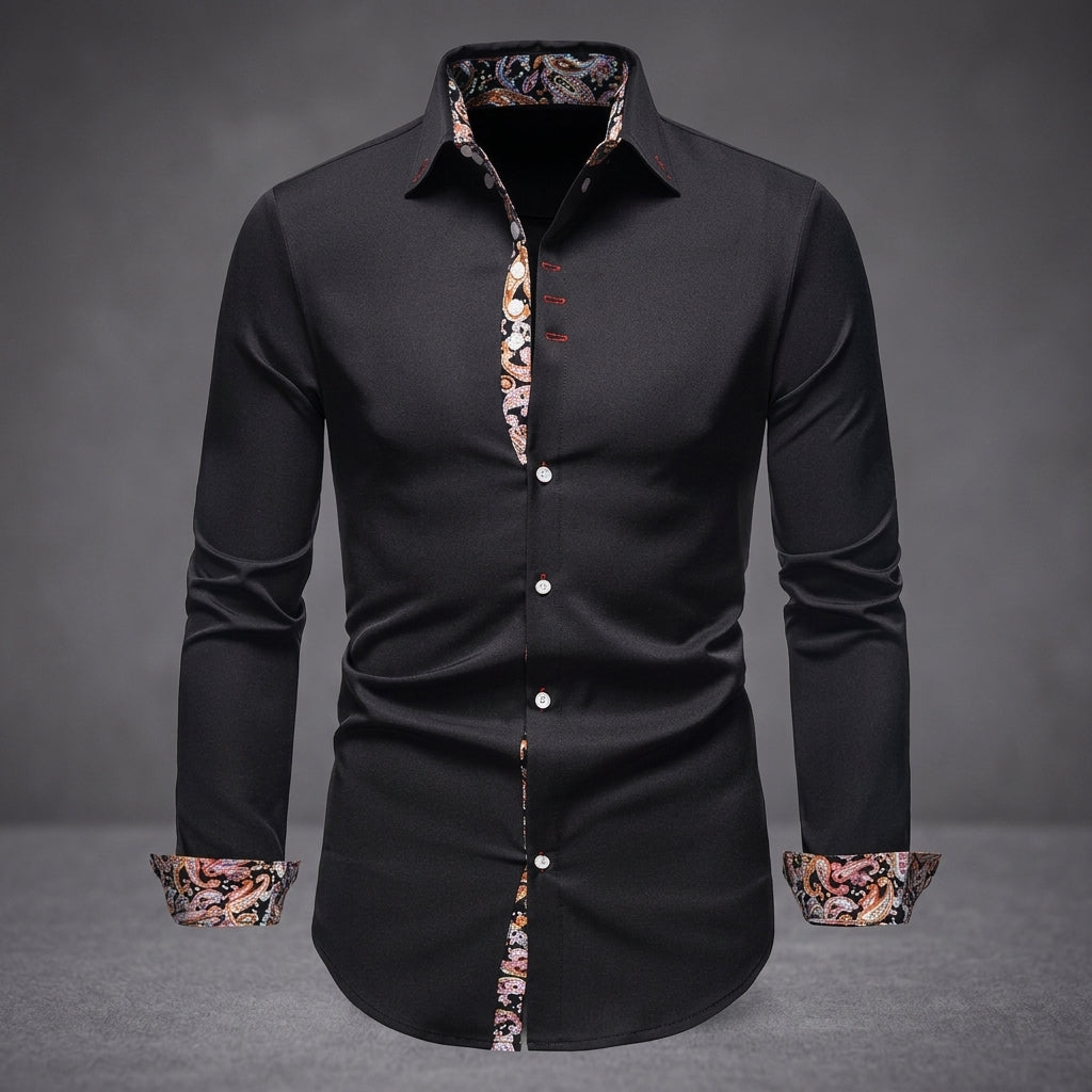 Asher | Trani Floral Accent Shirt