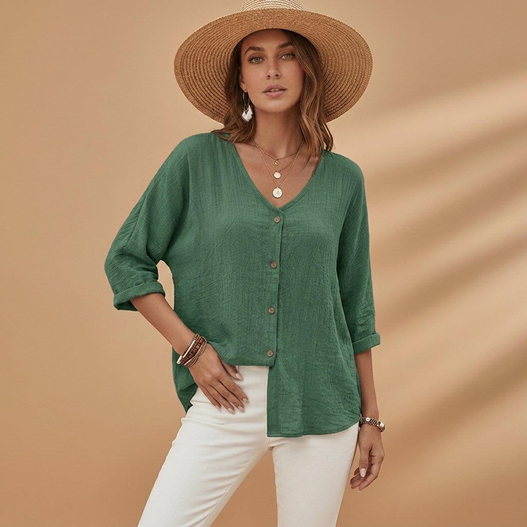 Audrey | Granada V-Neck Tee