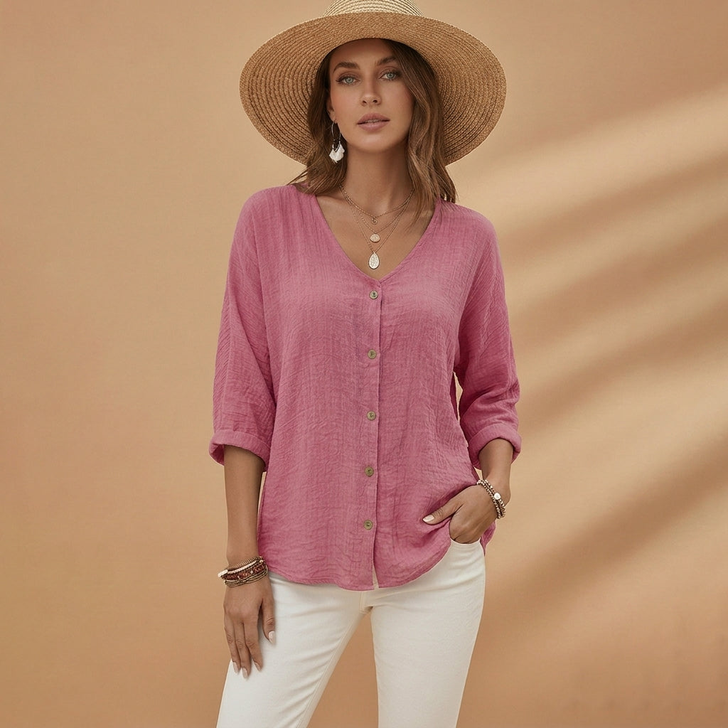 Audrey | Granada V-Neck Tee