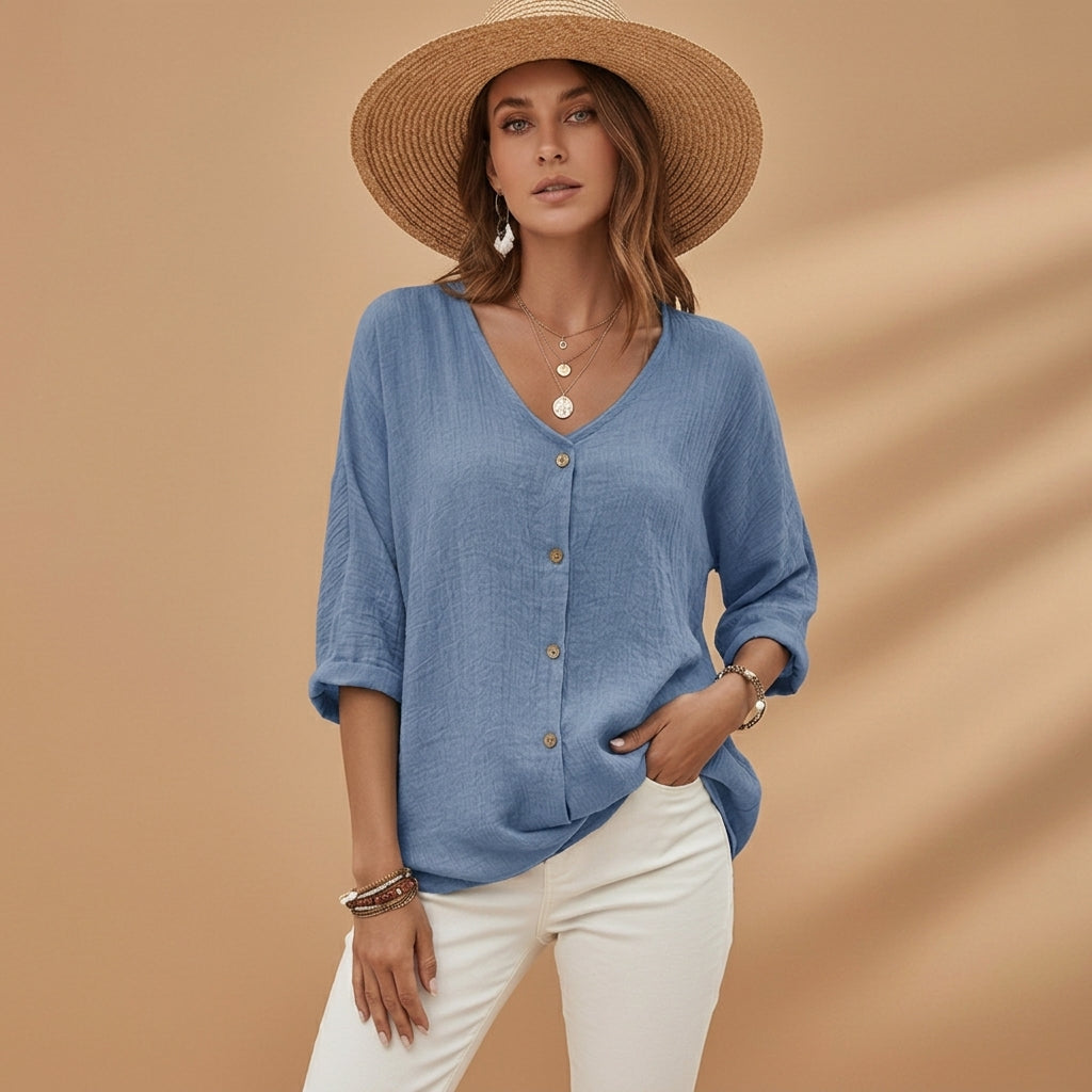 Audrey | Granada V-Neck Tee
