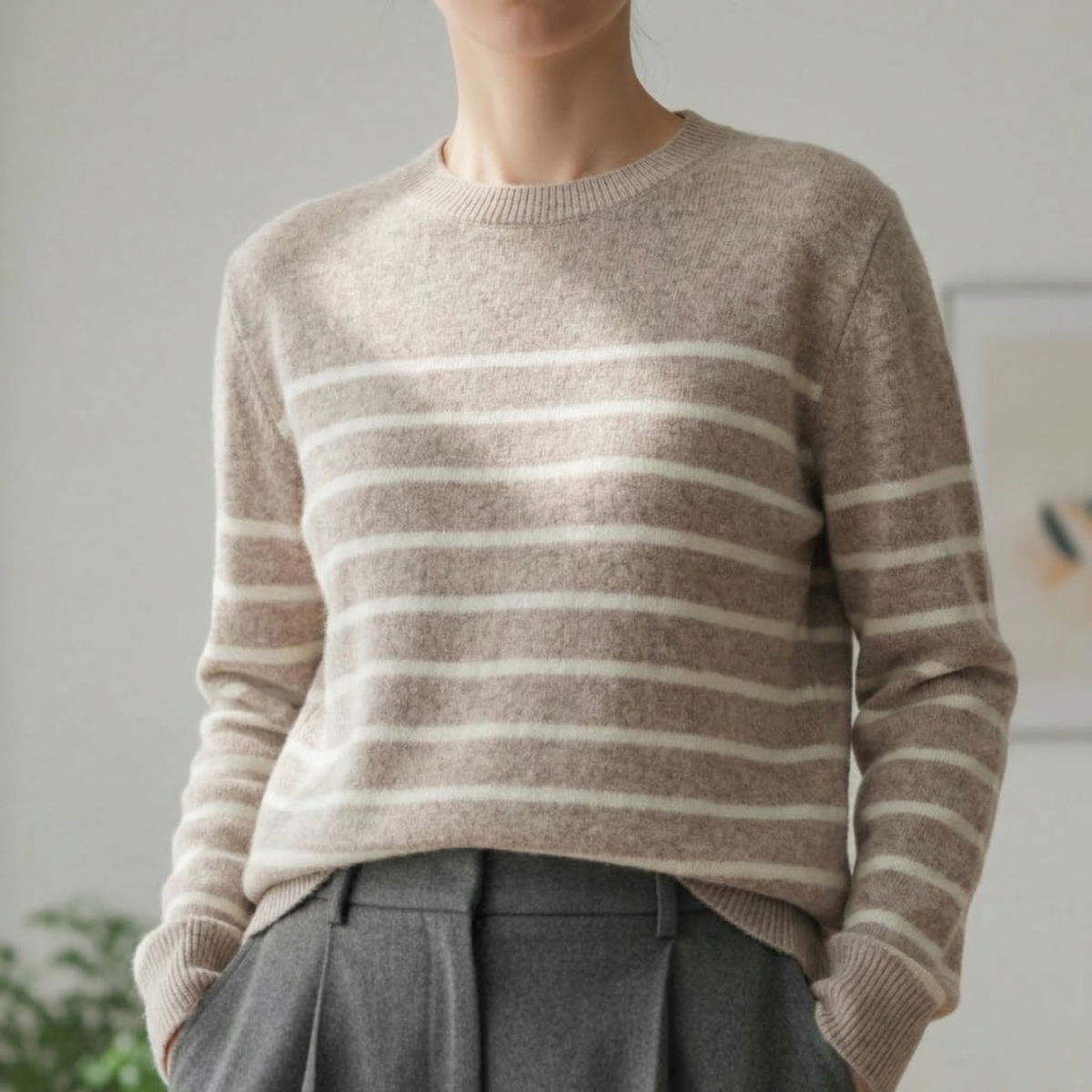 Audrey | Milan Color Stripe Pullover Sweater