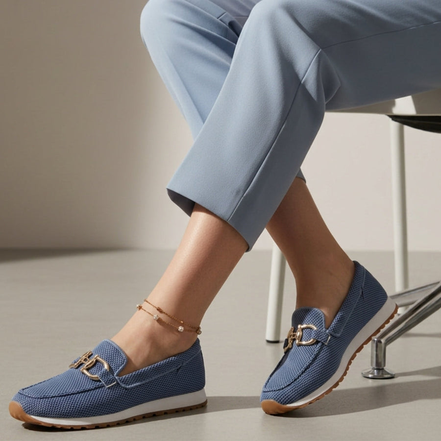 Audrey | Portofino Chain Trim Platform Loafers
