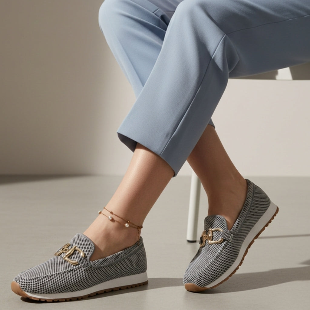 Audrey | Portofino Chain Trim Platform Loafers