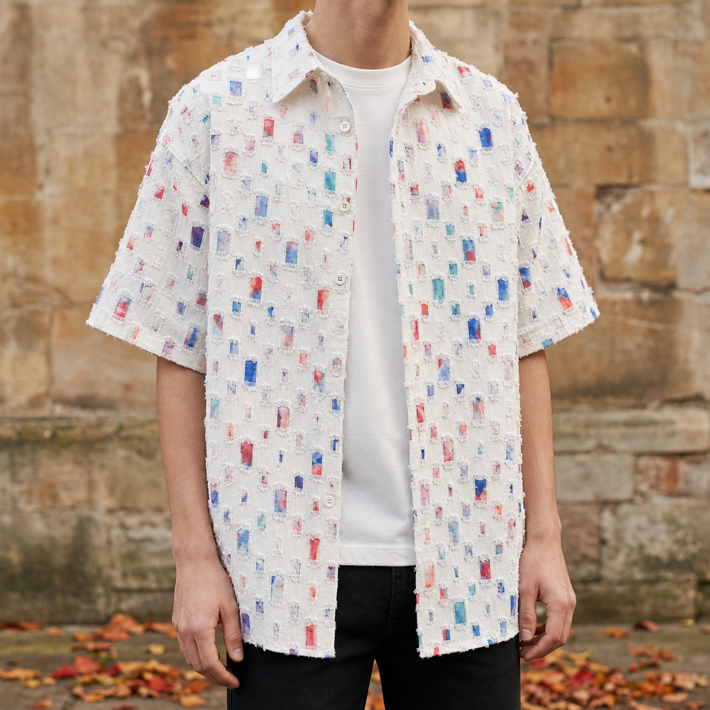 Austin | Estoril Mosaic Print Button-Up
