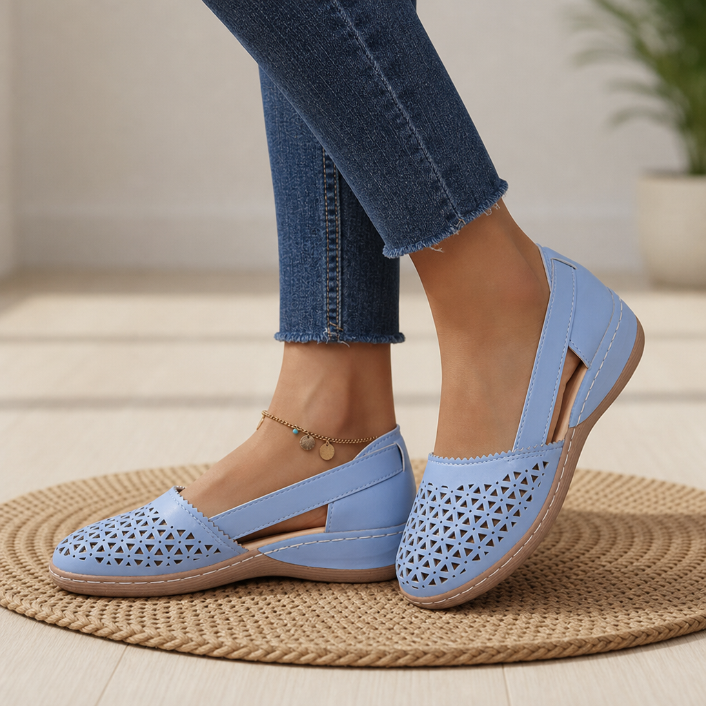 Ava | Urbino Orthopedic Cutout Slip-On Flats