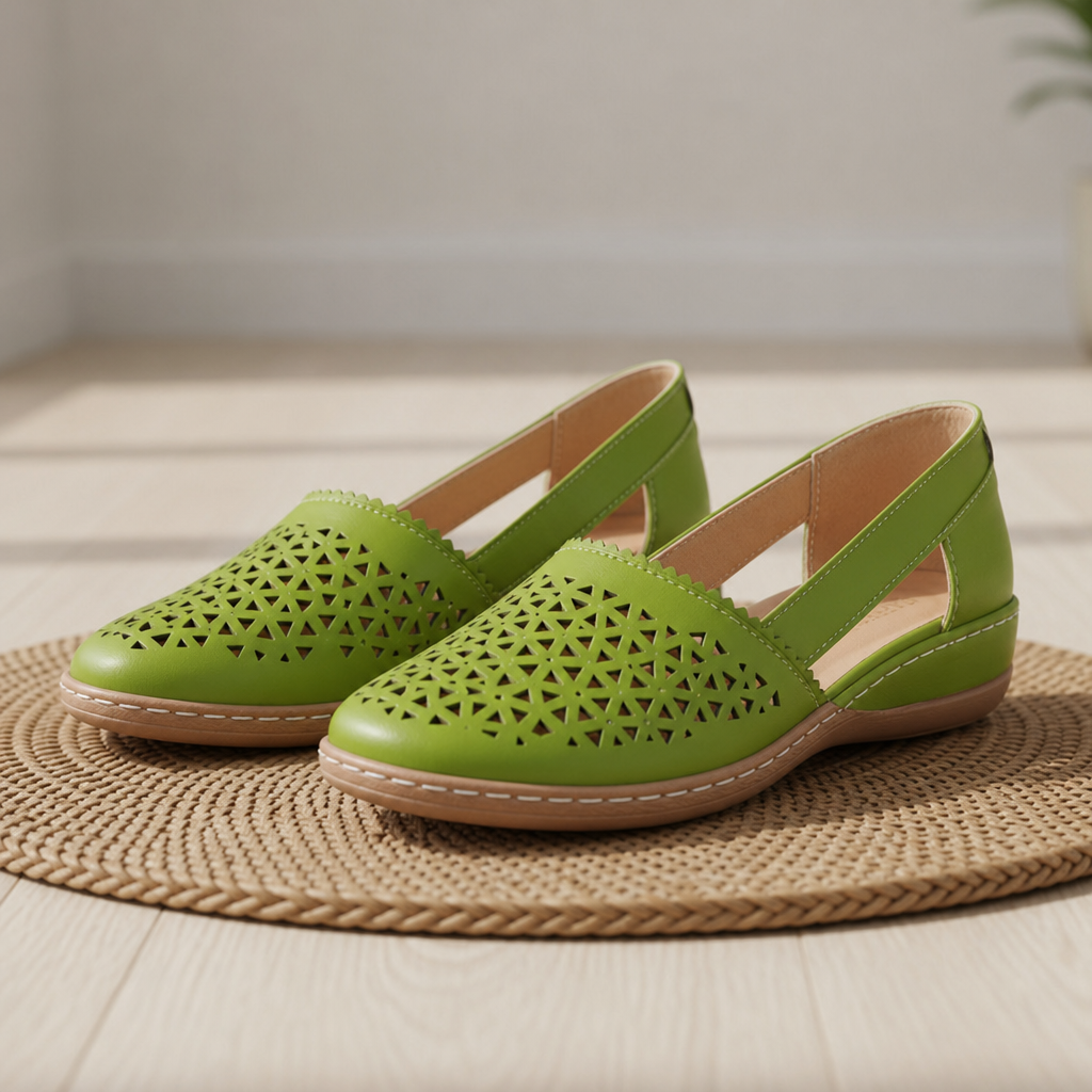 Ava | Urbino Orthopedic Cutout Slip-On Flats