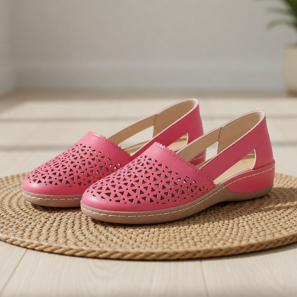 Ava | Urbino Orthopedic Cutout Slip-On Flats