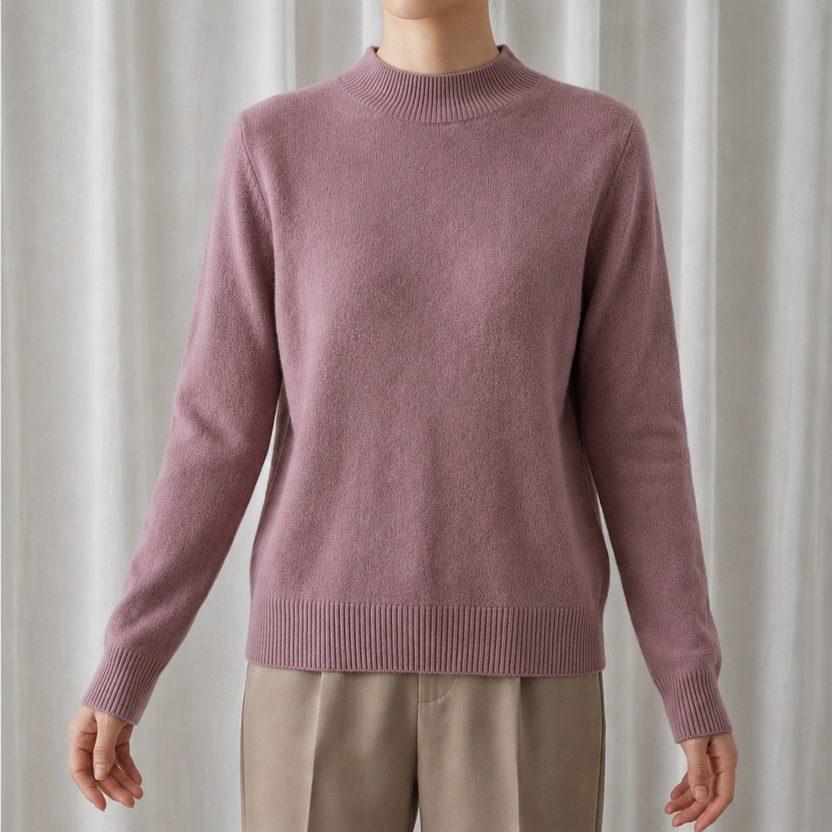 Bella | Hyeres Mock Neck Sweater