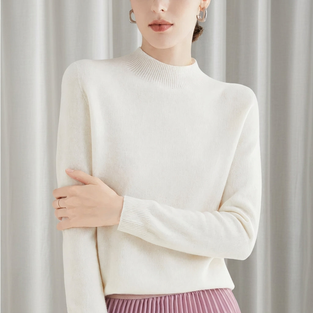 Bella | Hyeres Mock Neck Sweater