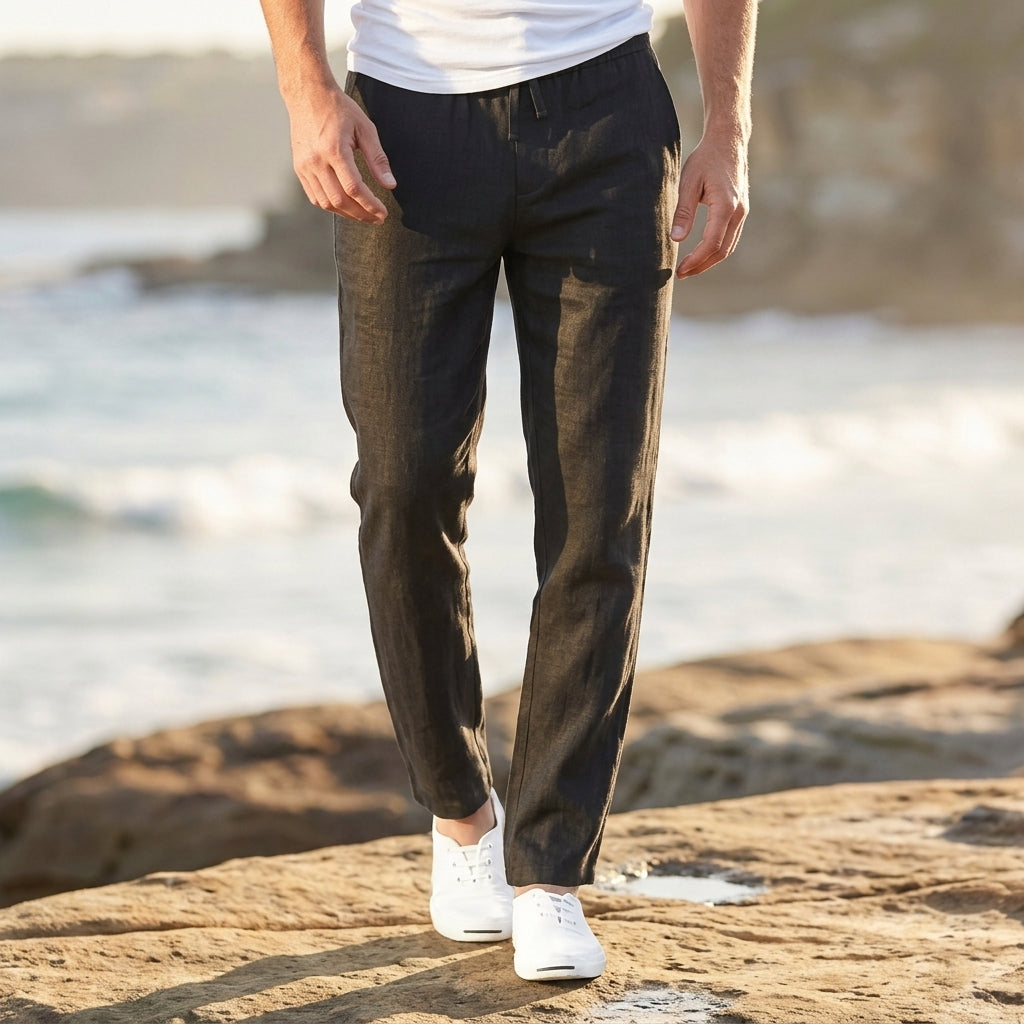 Benjamin | Dijon Linen Trousers