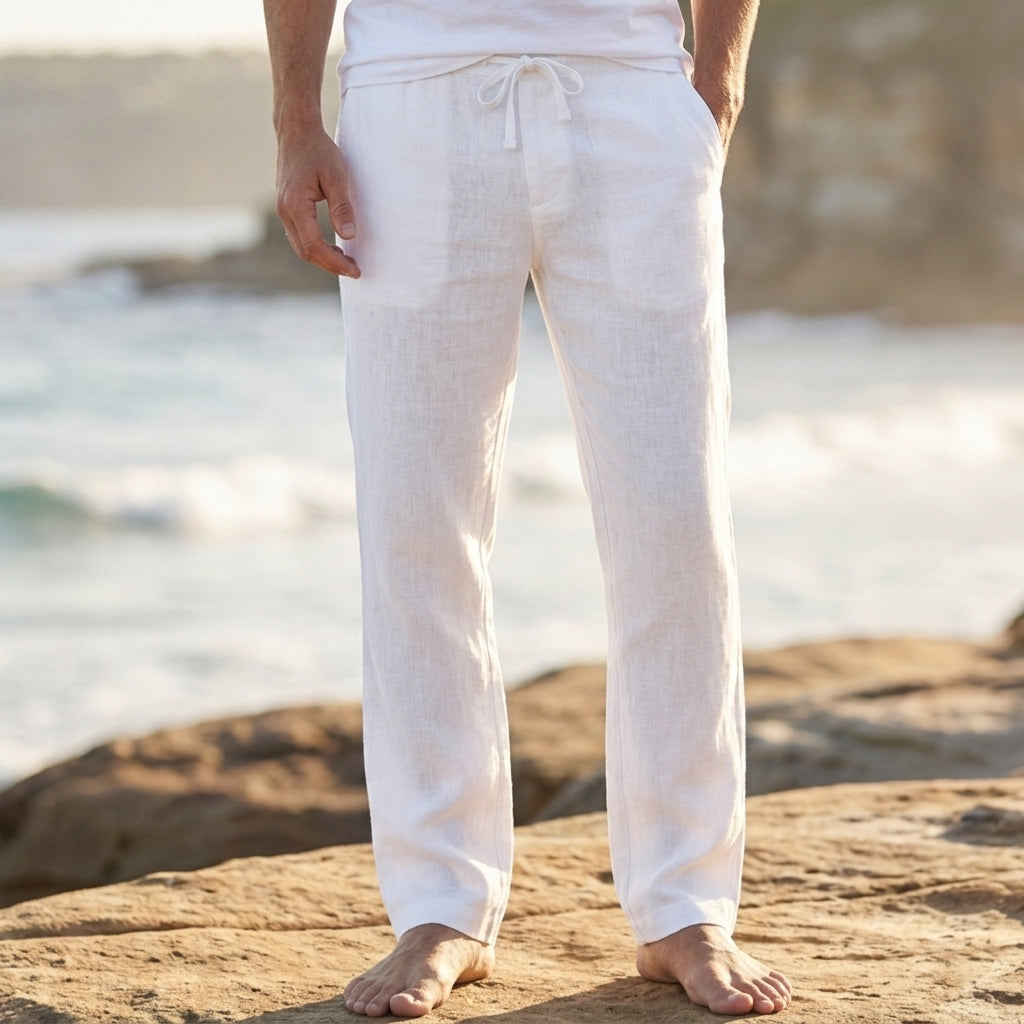 Benjamin | Dijon Linen Trousers