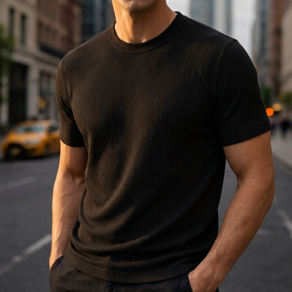 Caleb | Salamanca Waffle Knit Shirt