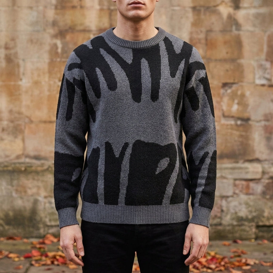 Cameron | Antequera Abstract Knit Sweater