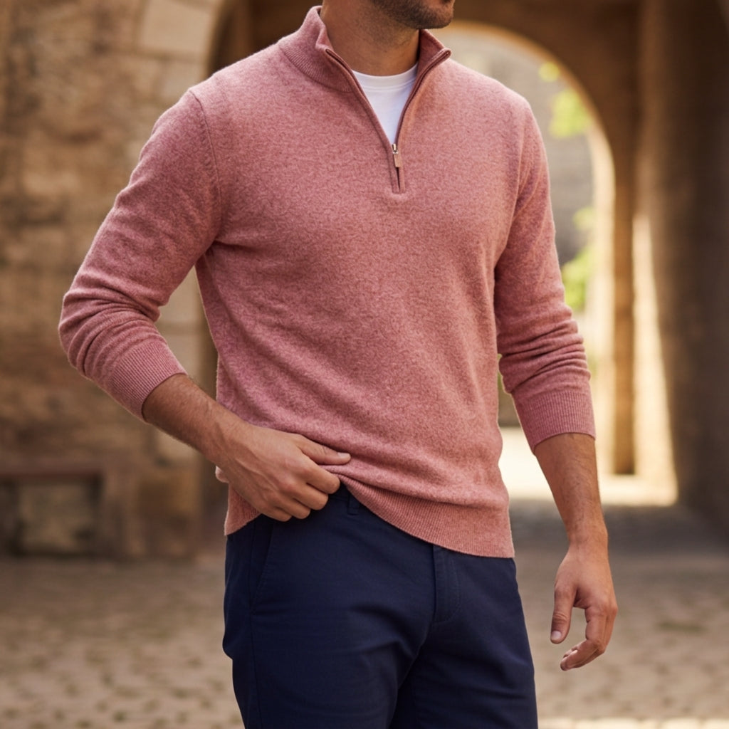 Cameron | Calpe Quarter-Zip Knit Sweater