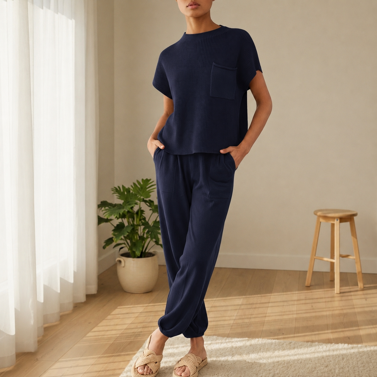Camila | Bergamo Ribbed Knit Two-Piece Set