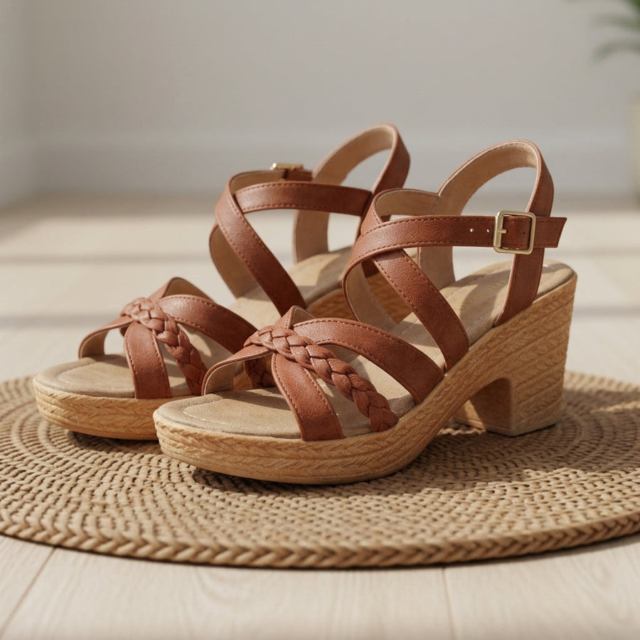 Camila | Comino Braided Platform Sandals