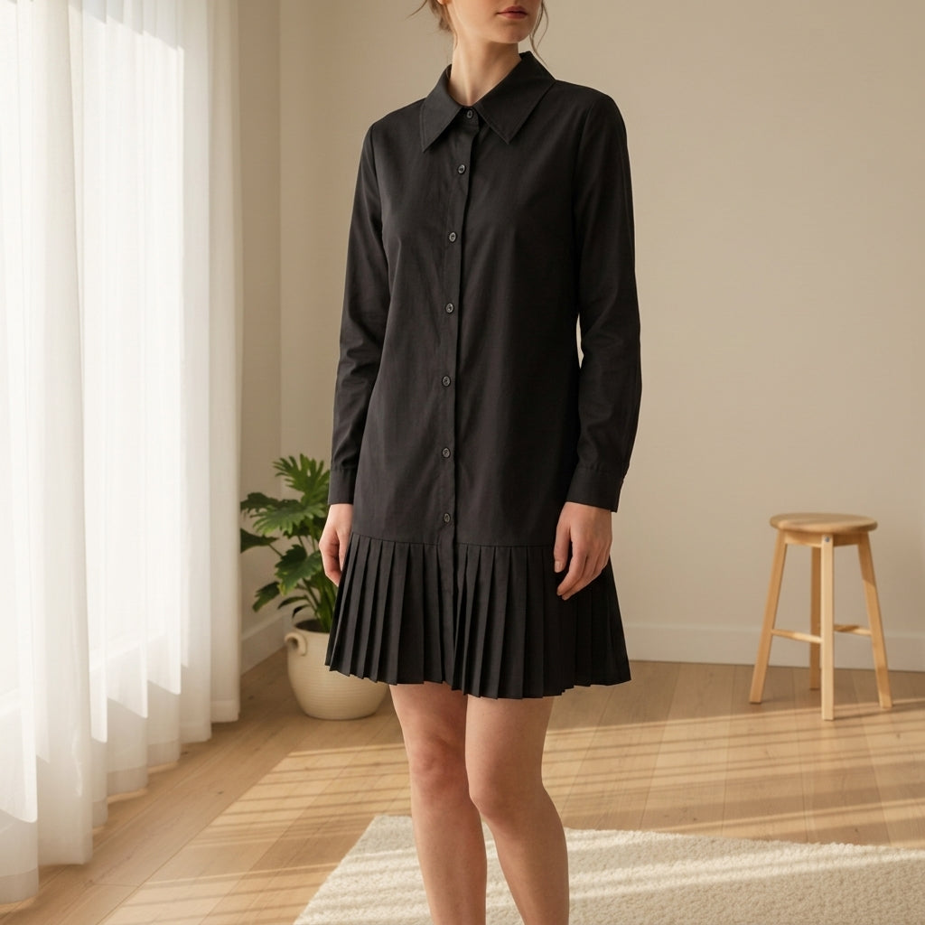 Camila | Patmos Pleated Hem Shirt Dress
