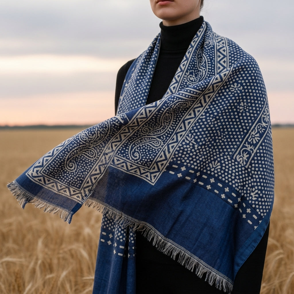 Camila | Ston Boho Print Scarf
