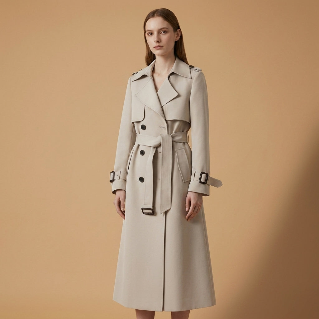 Caroline | Cefalu Belted Trench Coat