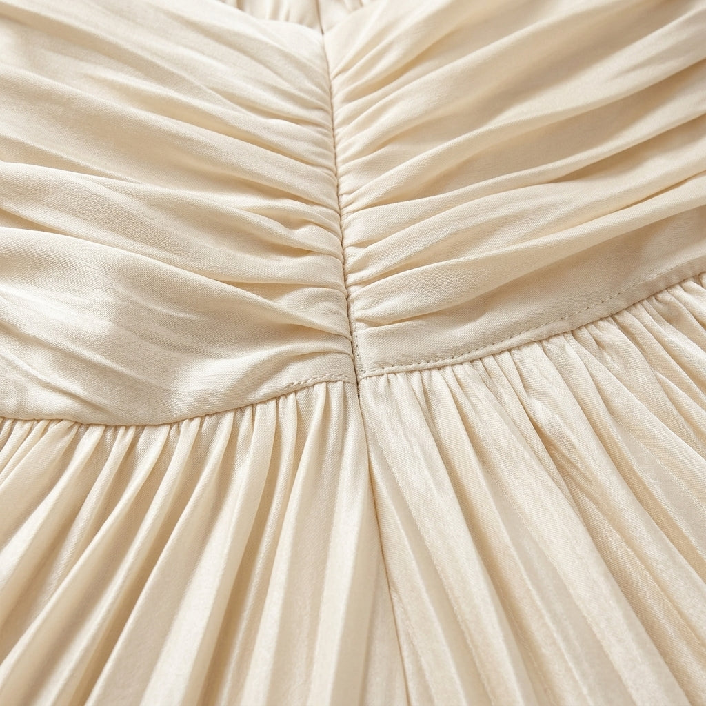 Caroline | Venice Elegant Pleated Dress