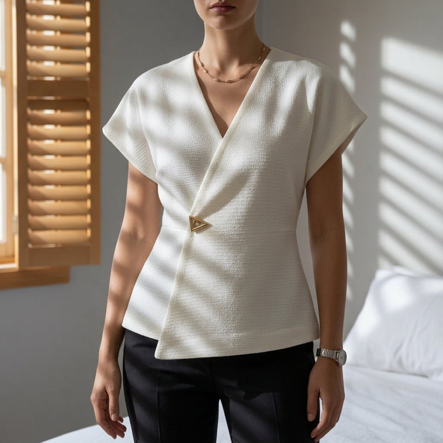 Chloe | Jerez Asymmetric Wrap Blouse