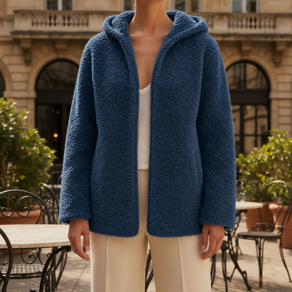 Chloe | Menton Hooded Teddy Fleece Jacket