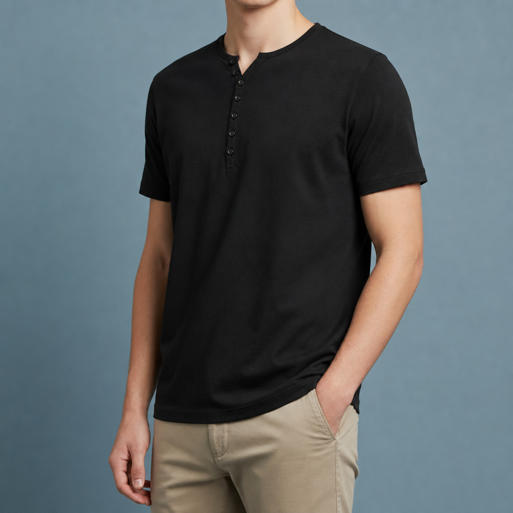 Christian | Samos Henley Short Sleeve Shirt
