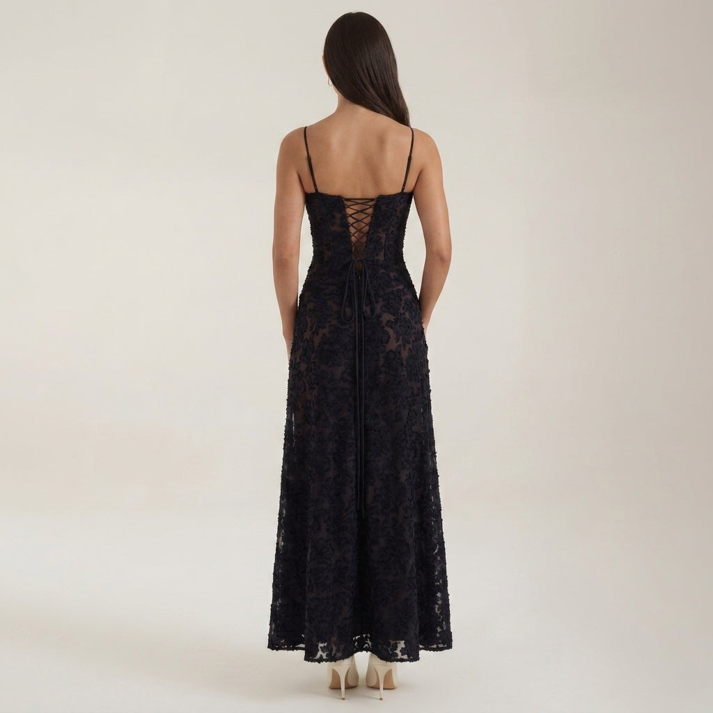 Claire | Cefalu Lace Maxi Dress