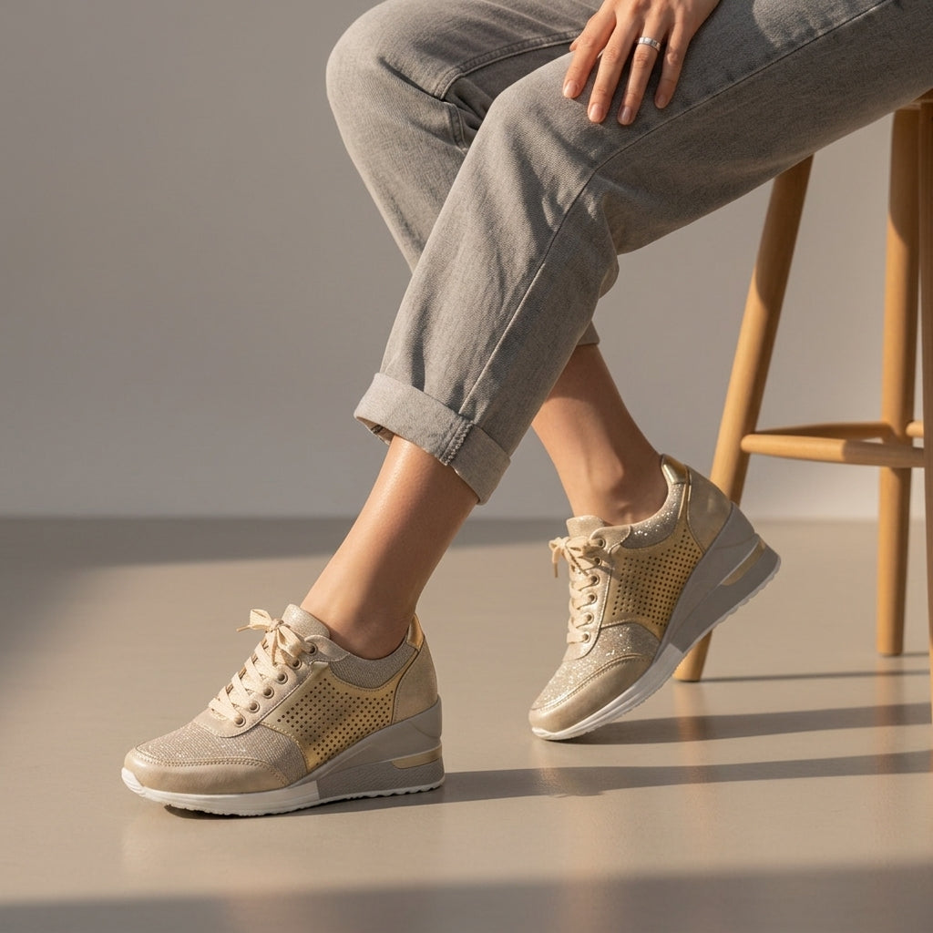 Claire | Comporta Orthopedic Wedge Sneakers