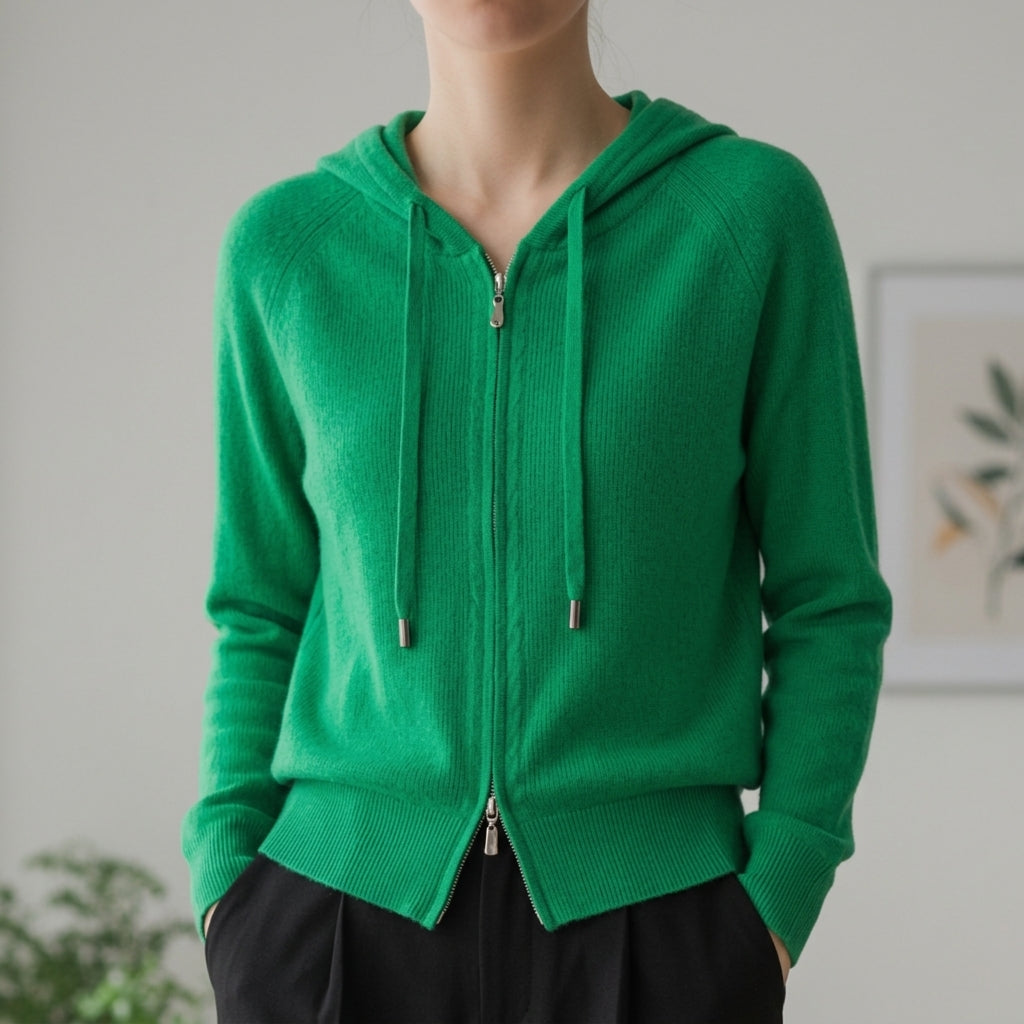 Claire | Sete Knit Zip Hoodie