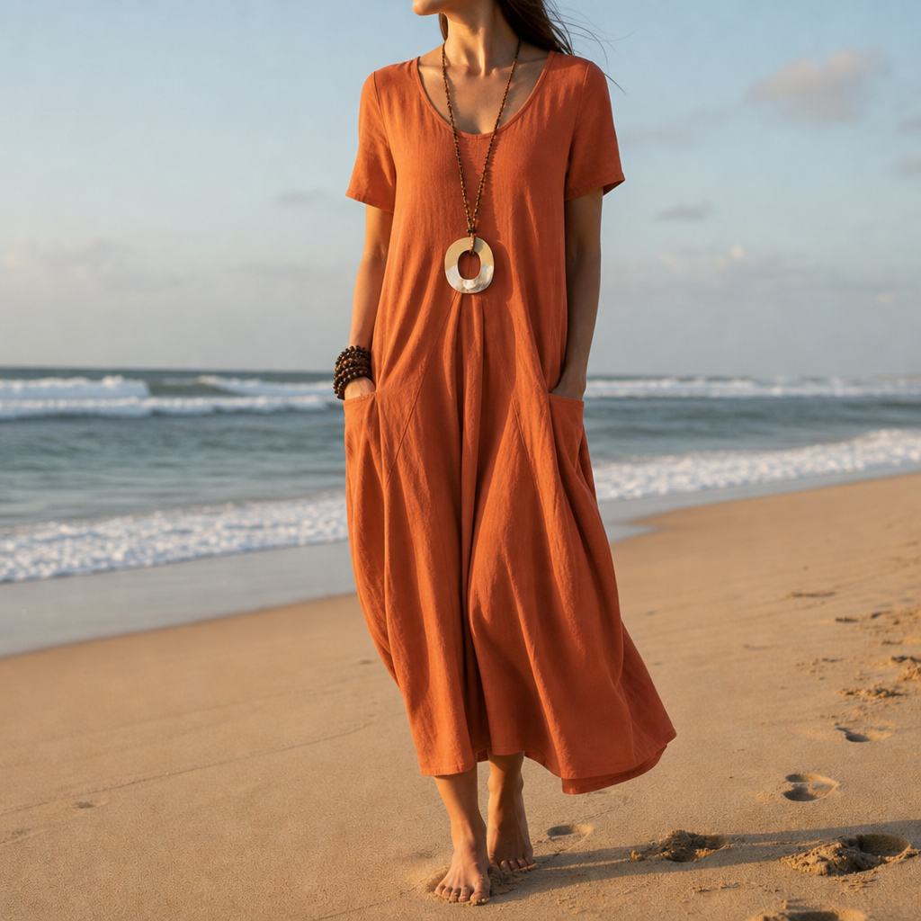 Claire | Trogir Pocket Relaxed Midi Dress