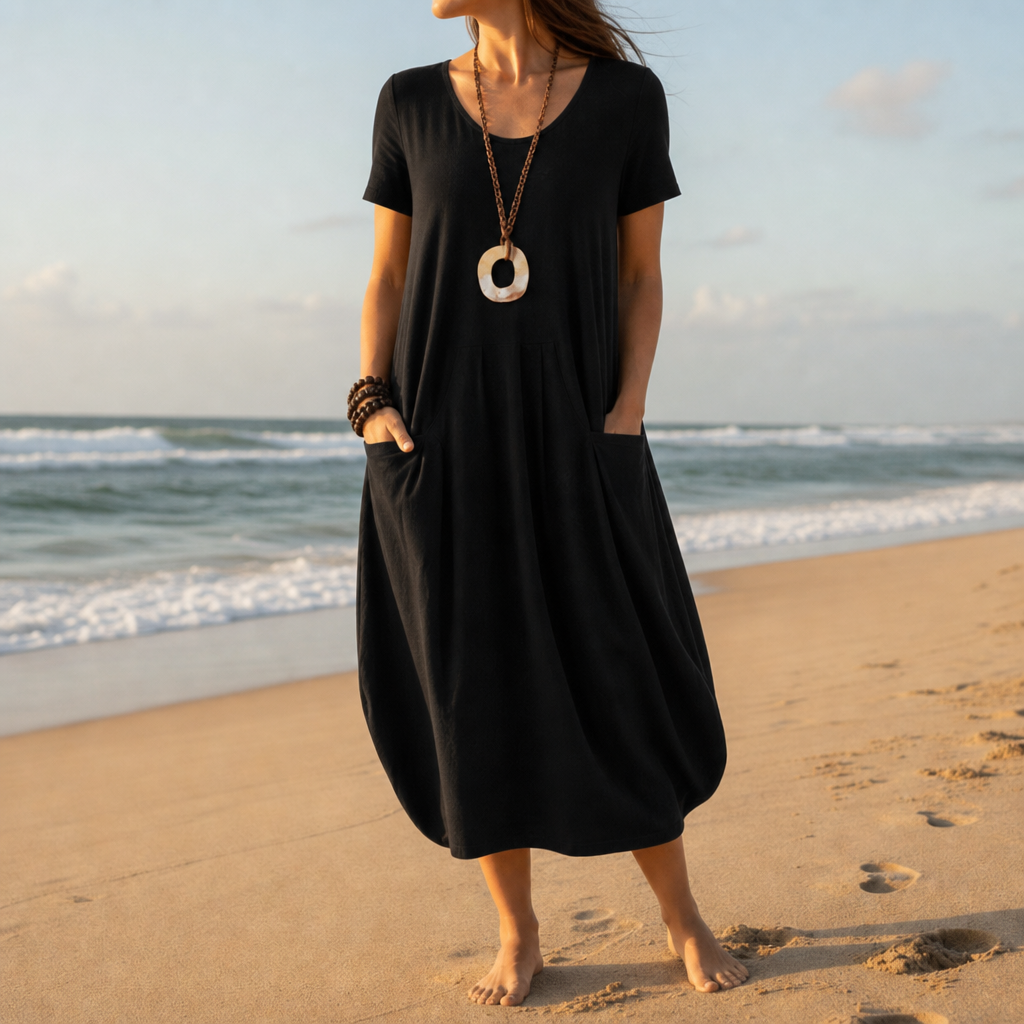 Claire | Trogir Pocket Relaxed Midi Dress