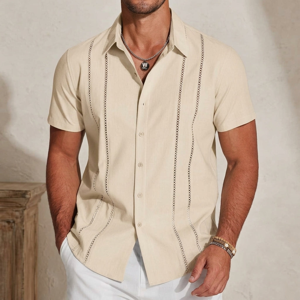 Daniel | Solente Linen Guayabera Shirt