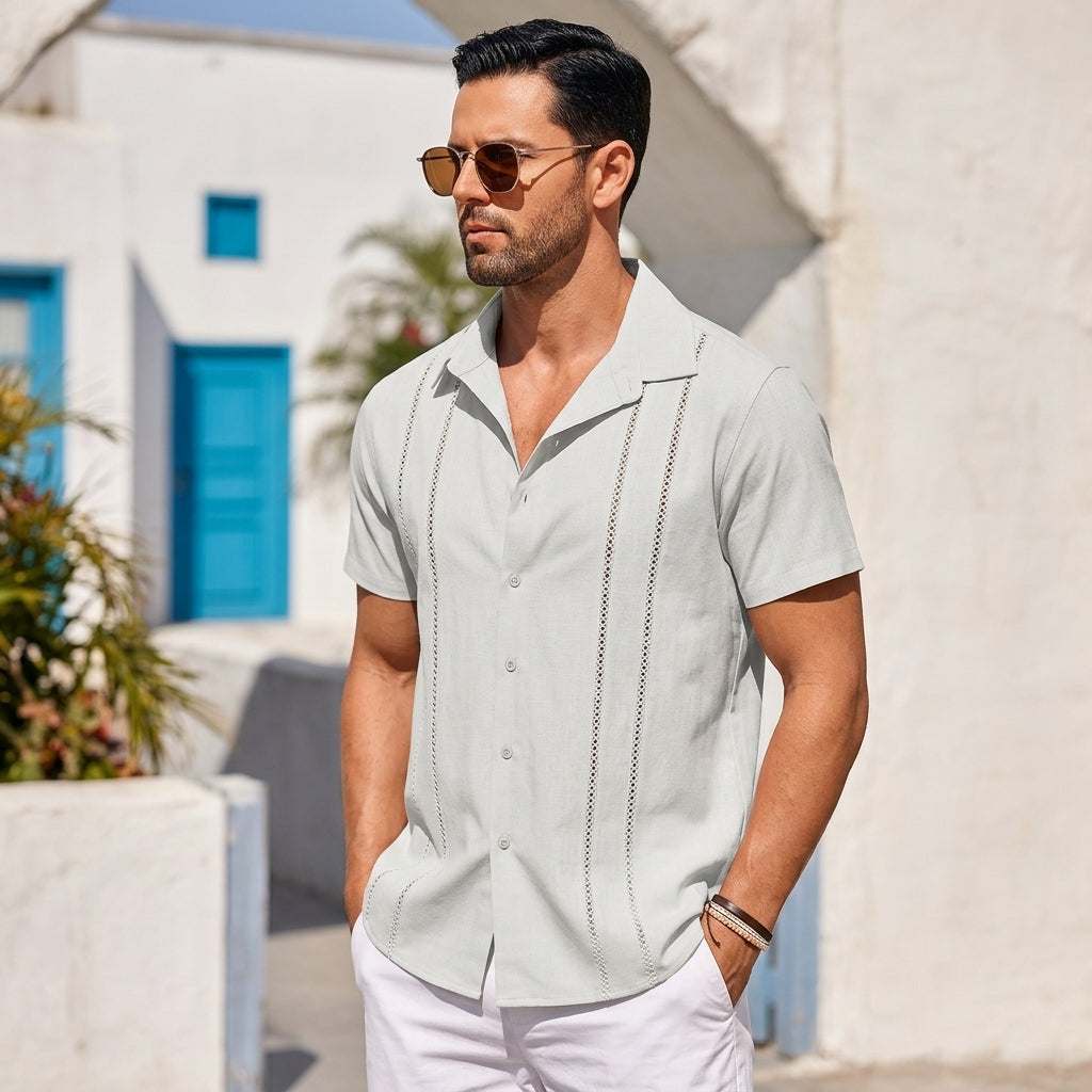 Daniel | Solente Linen Guayabera Shirt