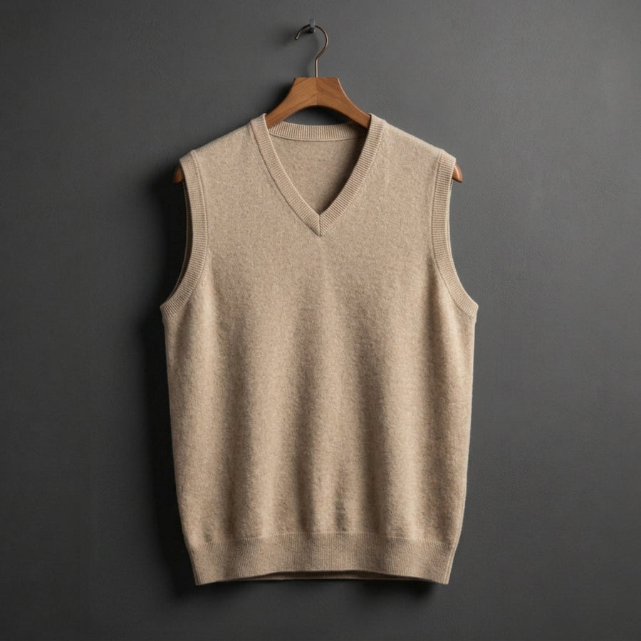 Dylan | Alderton Cashmere V-Neck Vest