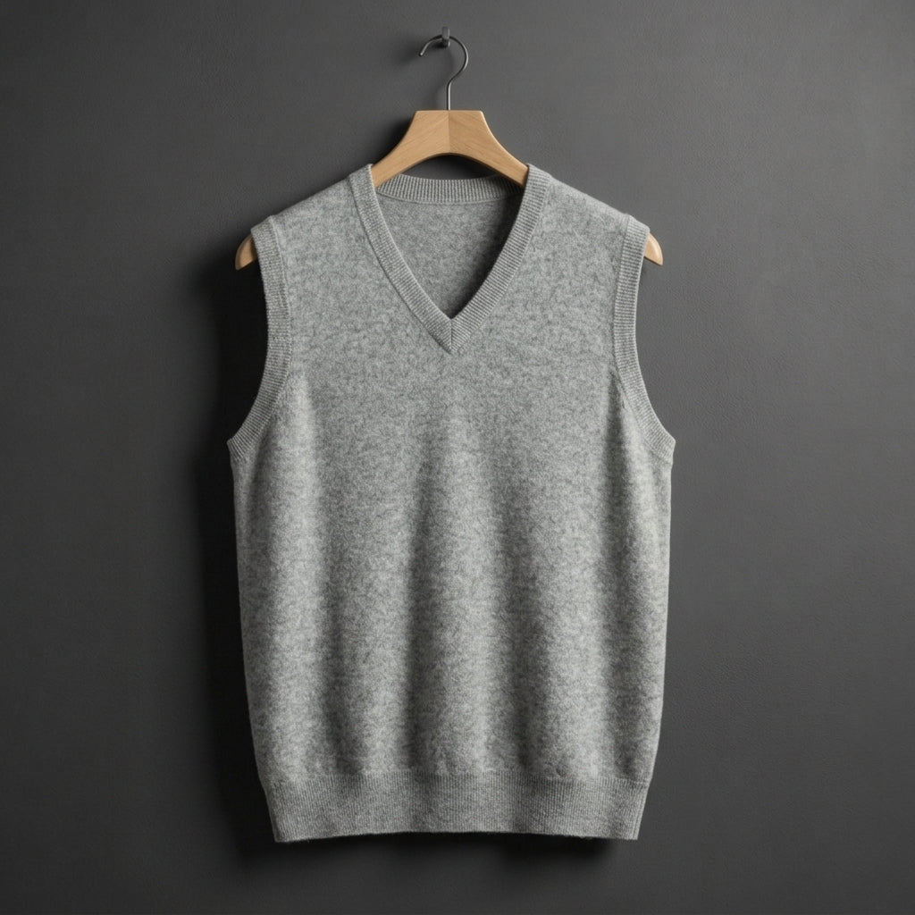 Dylan | Alderton Cashmere V-Neck Vest