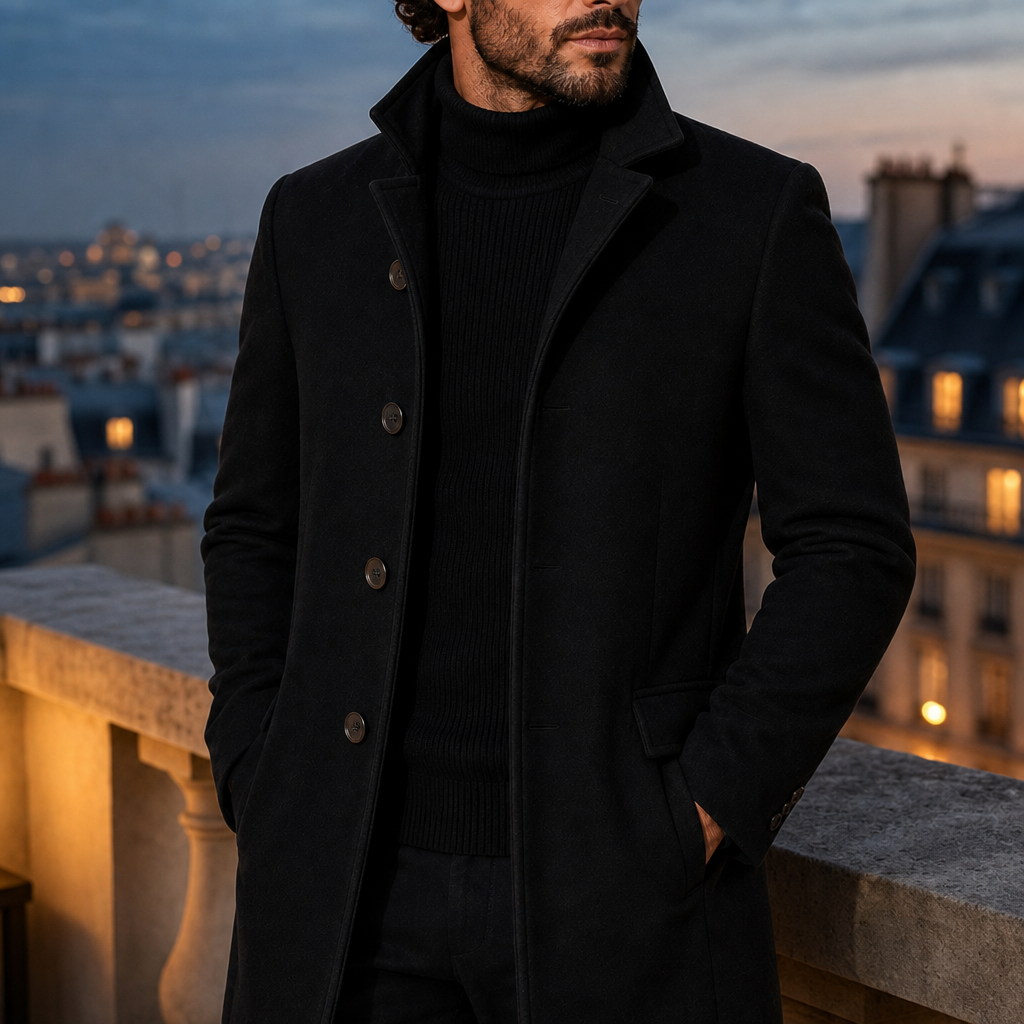 Edward | Modica Stand Collar Tailored Coat