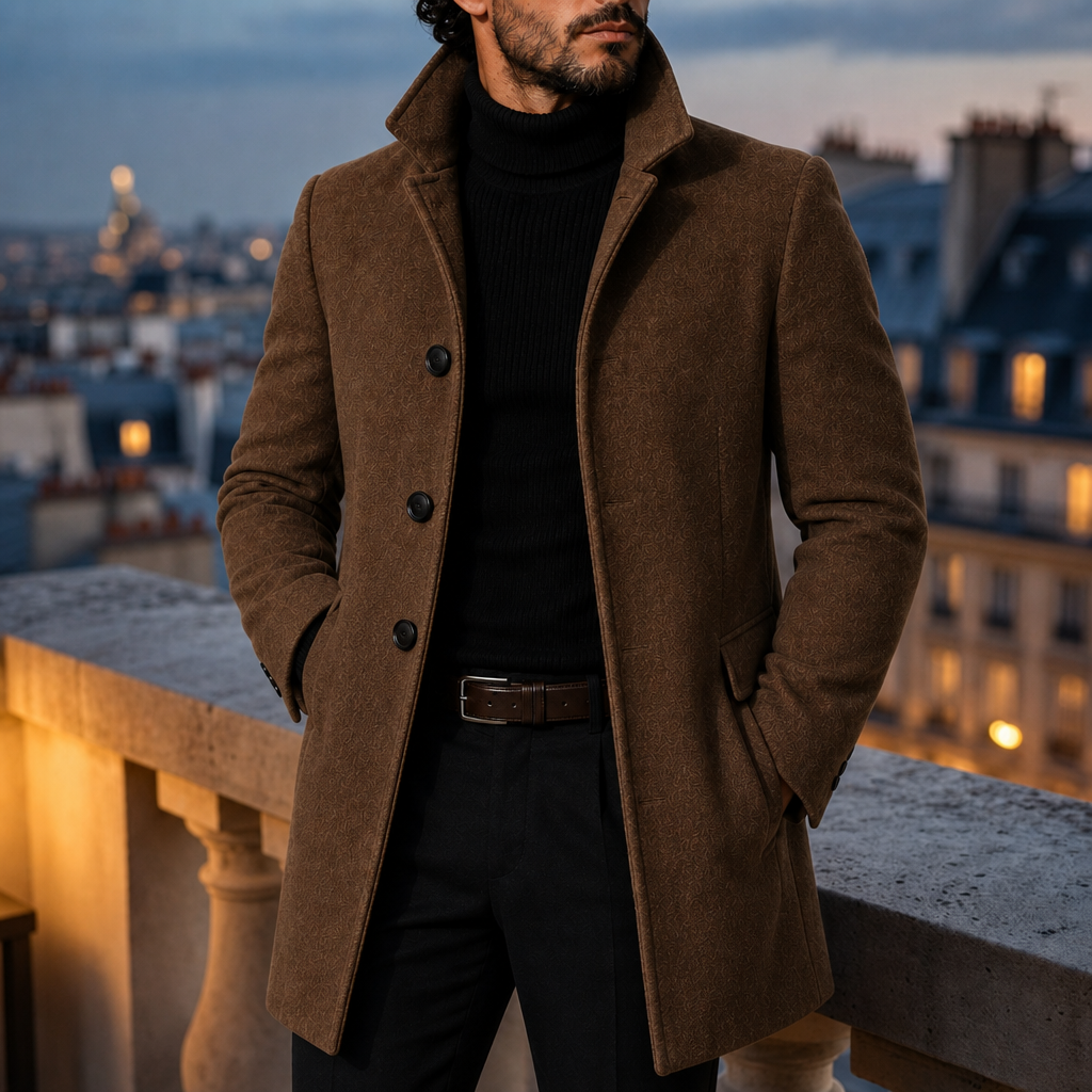 Edward | Modica Stand Collar Tailored Coat