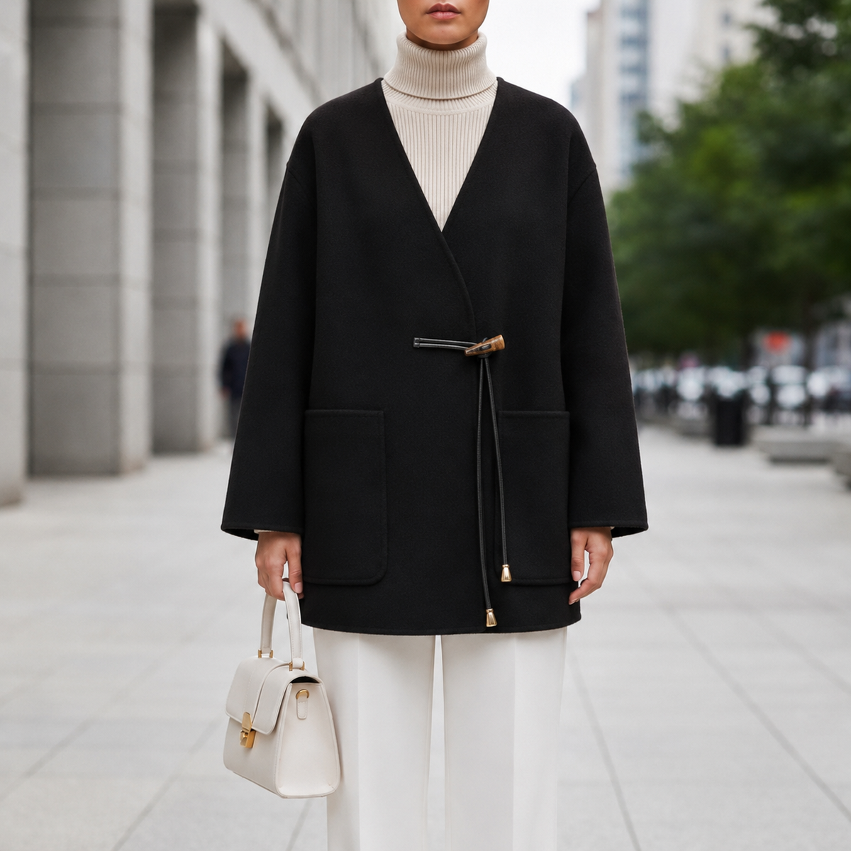 Eleanor | Nice Knit Cape Coat