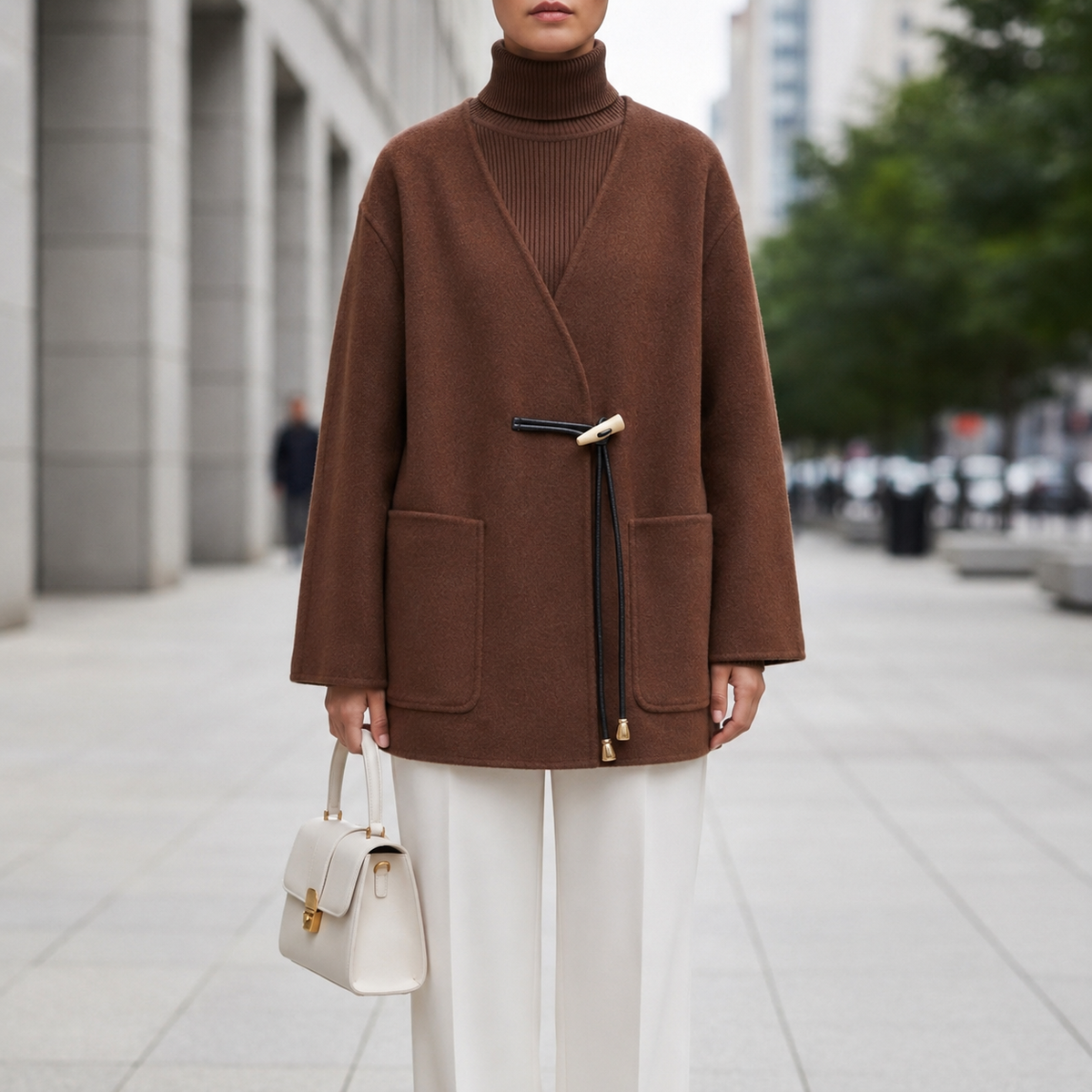 Eleanor | Nice Knit Cape Coat