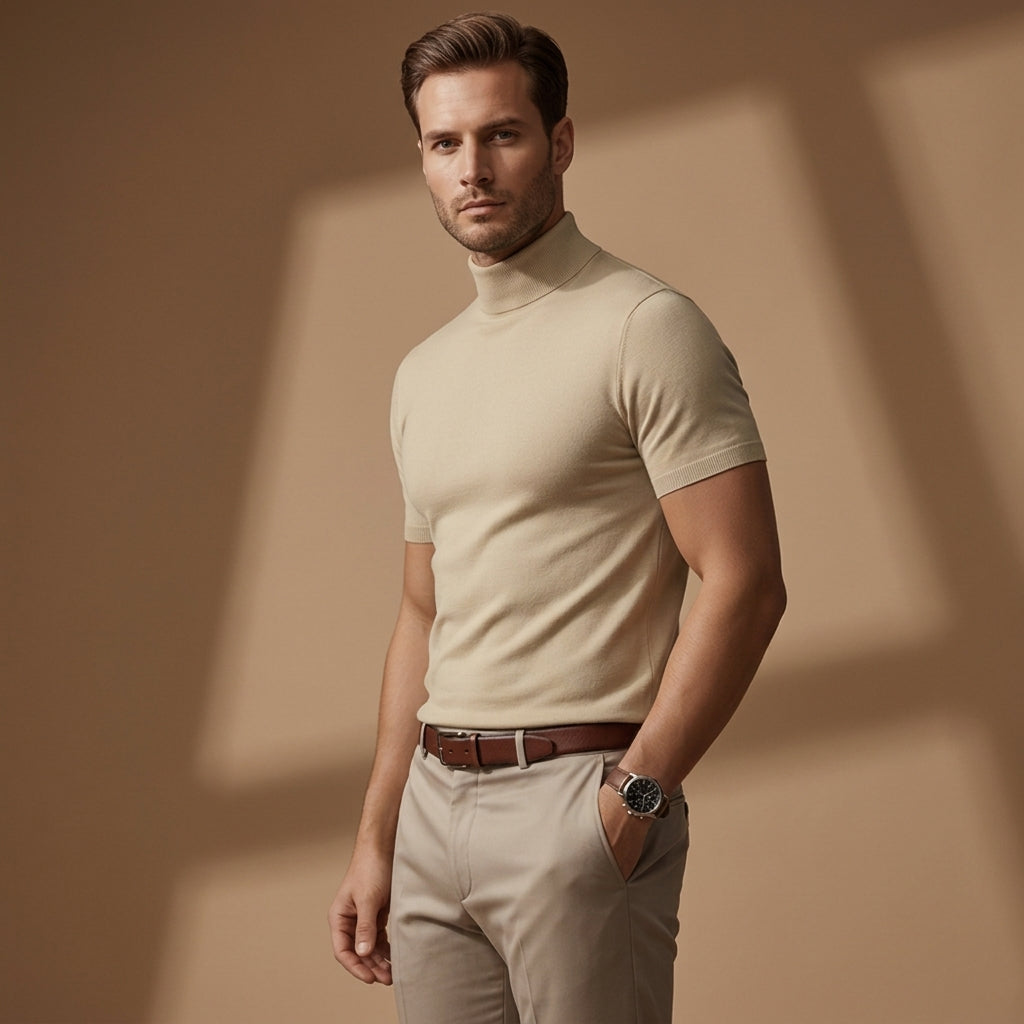 Elijah | Menton Turtleneck T-Shirt