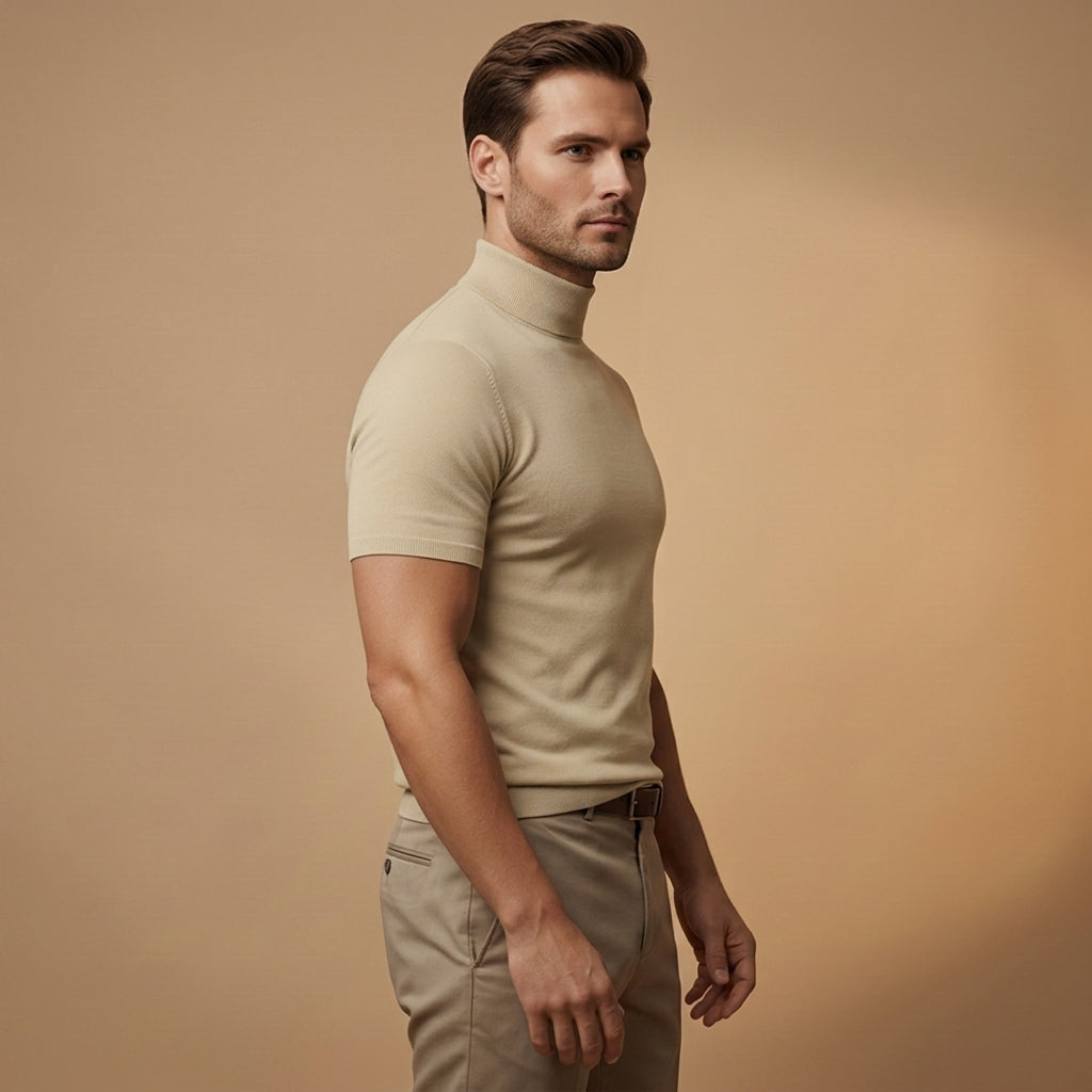 Elijah | Menton Turtleneck T-Shirt