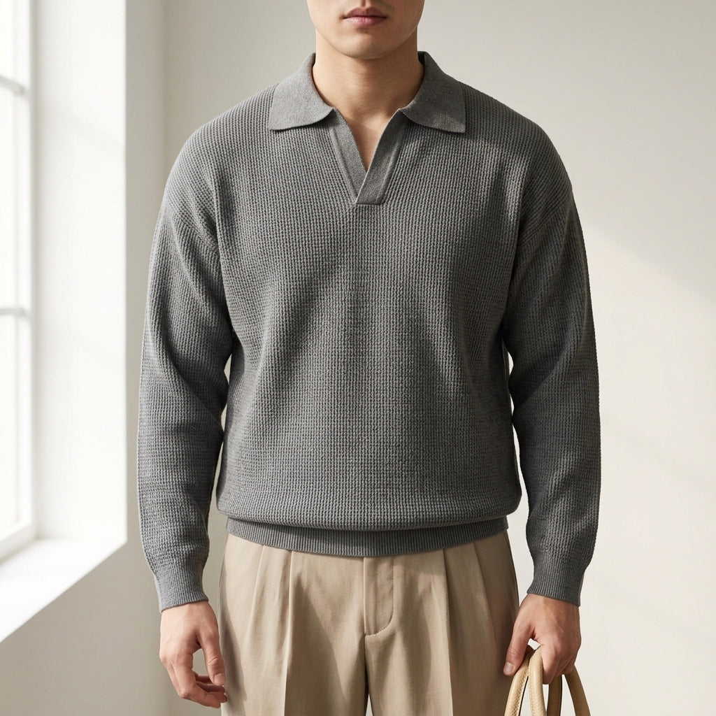 Elijah | Monaco Knit Polo Sweater