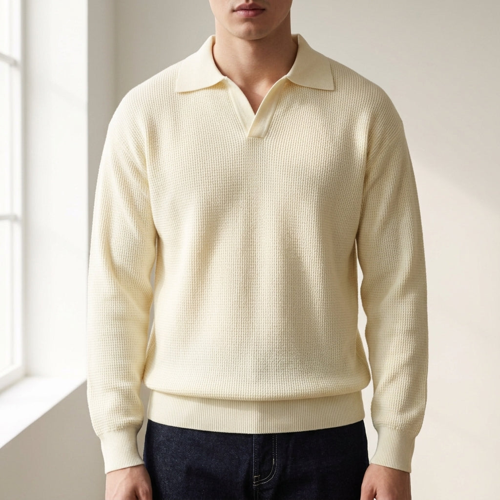 Elijah | Monaco Knit Polo Sweater