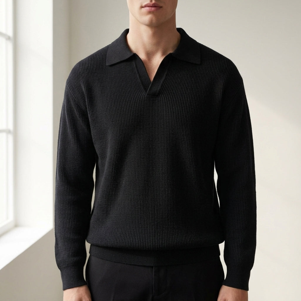 Elijah | Monaco Knit Polo Sweater