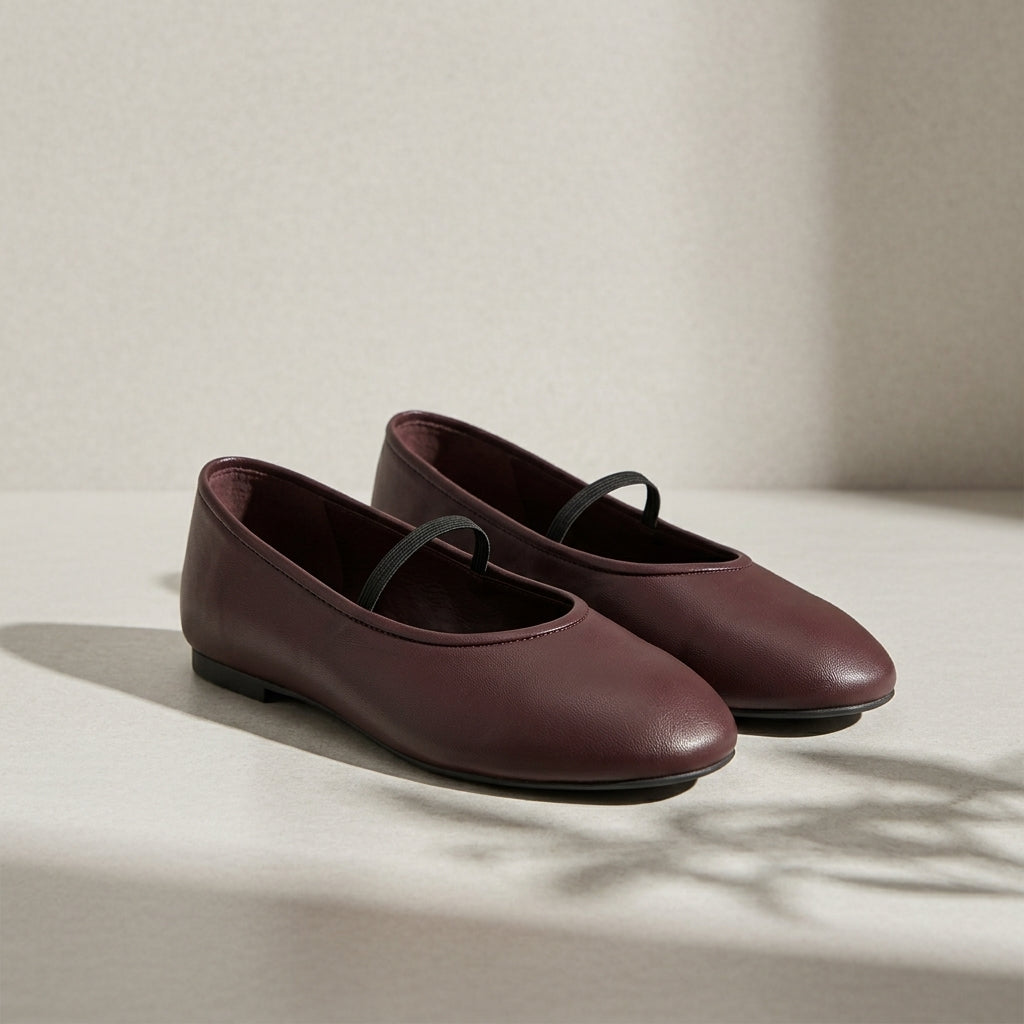 Elizabeth | Virelle Leather Ballet Flats