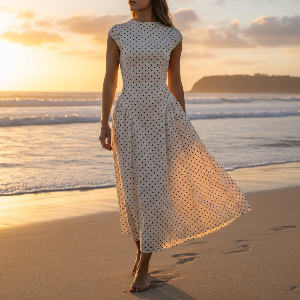 Ella | Montessa Polka Dot Maxi Dress