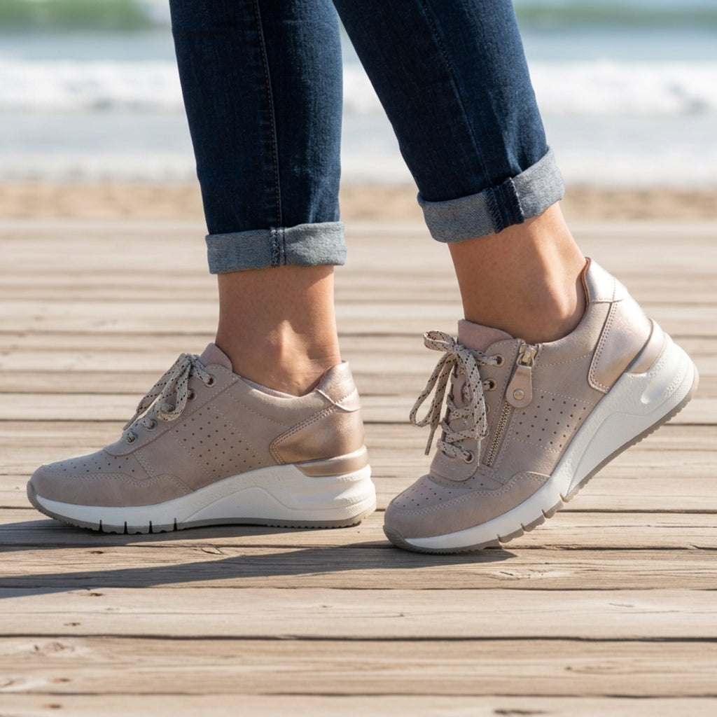 Ella | Valletta Orthopedic Wedge Sneakers