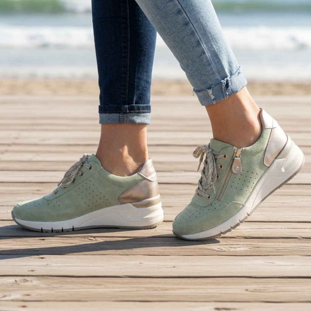 Ella | Valletta Orthopedic Wedge Sneakers