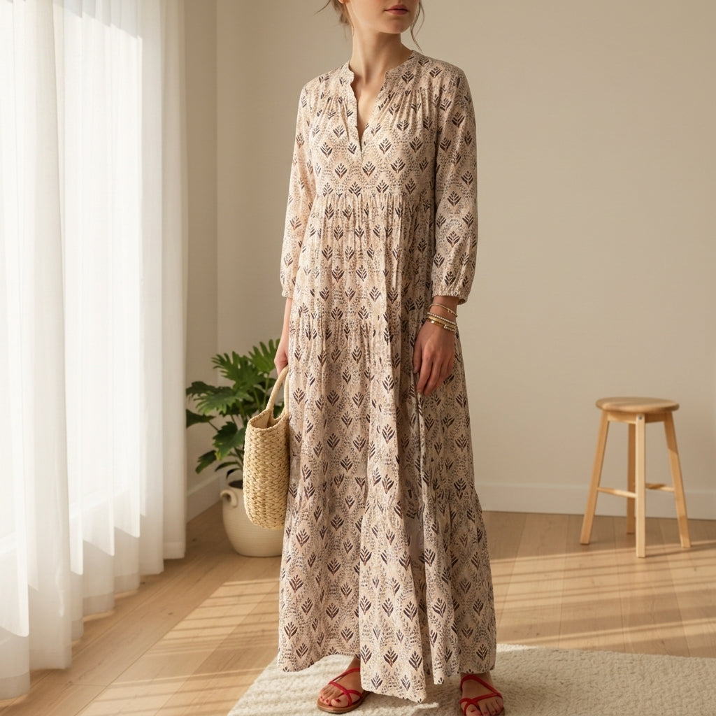 Ellie | Bellagio Boho Print Maxi Dress